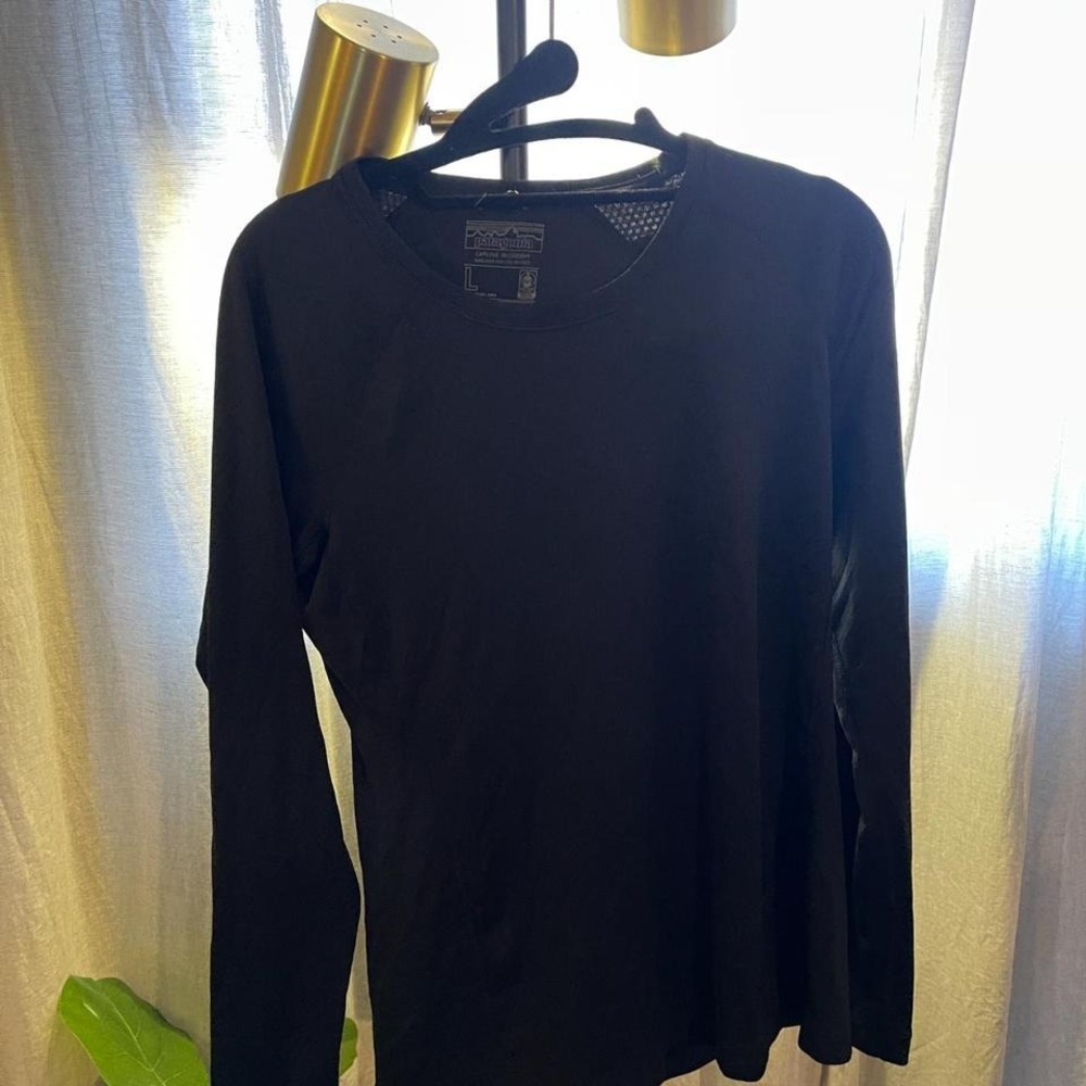 Patagonia‎ LG Capilene black great condition NWOT thermal base layer ski board